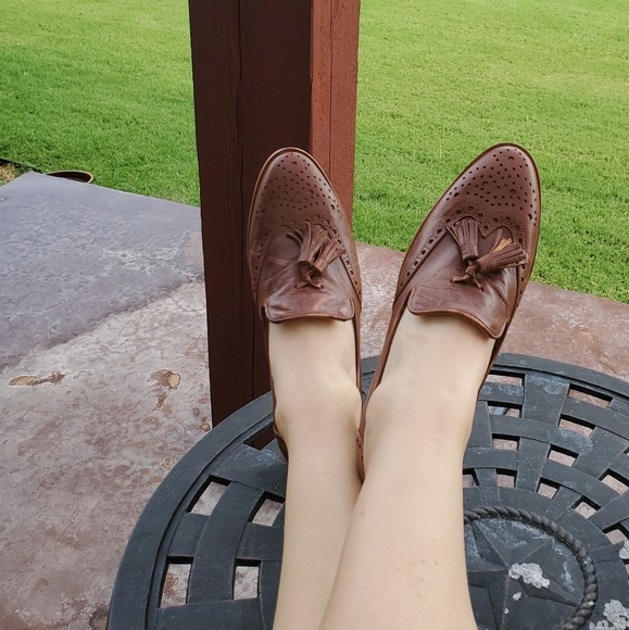 Alex + Alex Shoes - ALEX + ALEX brown leather  loafers